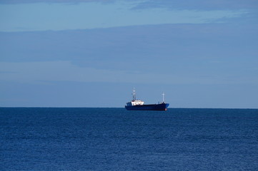 ship in the sea