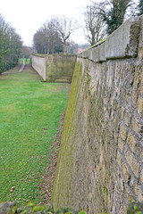 Medieval city walls, Bergues, France