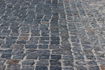 Granite Brick Pavement texture close up