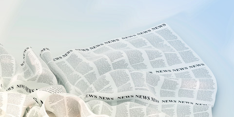 Abstract newspaper background, original 3d rendering
