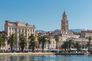 Croatian Split in a tourist season.