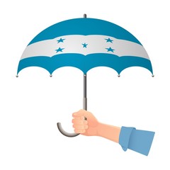 Honduras flag umbrella