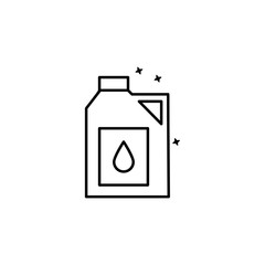 Oil bottle gasoline icon. Simple line, outline vector of oil industry icons for ui and ux, website or mobile application