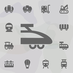 Express train icon. Simple set of transport icons. One of the collection for websites, web design, mobile app