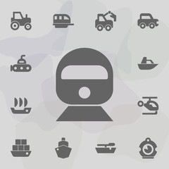 Express, railway icon. Simple set of transport icons. One of the collection for websites, web design, mobile app