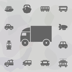 truck icon. Simple set of transport icons. One of the collection for websites, web design, mobile app