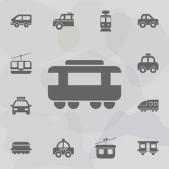 Passenger Bus icon. Simple set of transport icons. One of the collection for websites, web design, mobile app