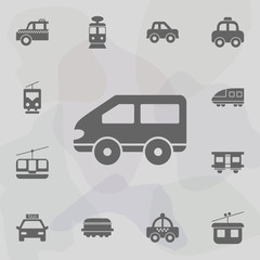 passenger car icon. Simple set of transport icons. One of the collection for websites, web design, mobile app