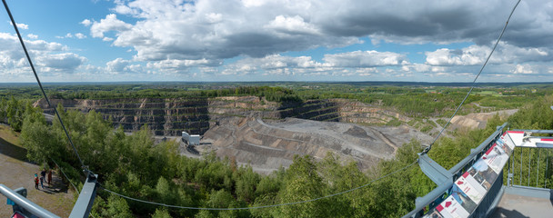 Blick auf den Steinbruch am Piesberg