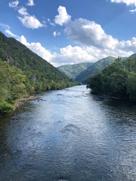 French Broad River At Hot Springs, North Carolina