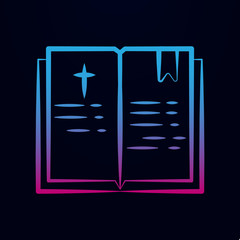 Bible sketch nolan icon. Simple thin line, outline vector of wedding icons for ui and ux, website or mobile application