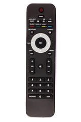 unnamed tv remote control on white background