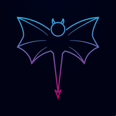 Daemon nolan icon. Simple thin line, outline vector of angel and demon icons for ui and ux, website or mobile application