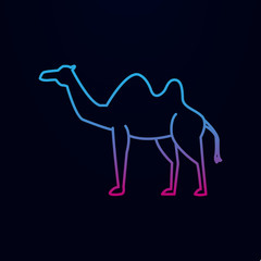 Camel nolan icon. Simple thin line, outline vector of arabian icons for ui and ux, website or mobile application