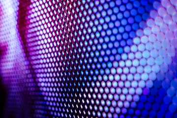 CloseUp LED blurred screen. LED soft focus background. abstract background ideal for design.