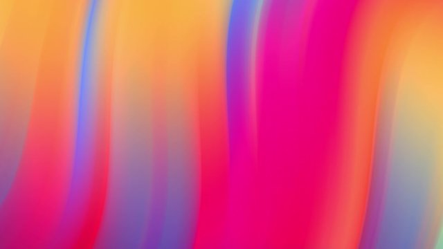 Gradient of rainbow colors are cyclically shifting in loop. It is 4k beautiful abstract background with seamless looping animation for holiday presentations or trendy stuff in motion design style.