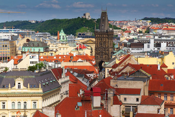 European city scape on a sunny day