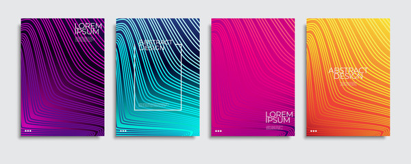 Abstract covers design. Colorful gradient vector background patterns.