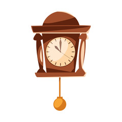 Classic clock icon vector design