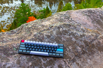 A Mechanical Keyboard on the Edge of a Cliff