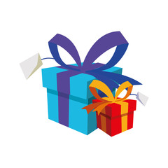 Merry christmas gifts vector design