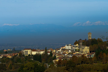 Fototapeta premium murazzano and the beautiful landscapes