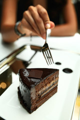 cake with chocolate