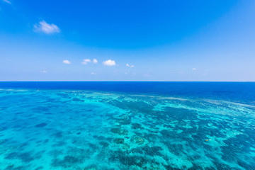 宮古島の海　Beautiful beach in Miyakojima Island, Okinawa.