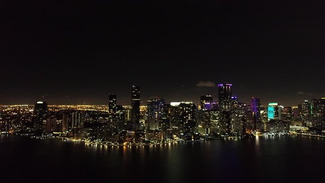 Nightlife view in Miami city, United States.Cityscape at night.Nightlife view in Miami city, United States.Cityscape at night.Nightlife view in Miami city, United States.Cityscape at night.