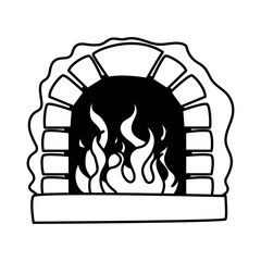 House chimney vector design