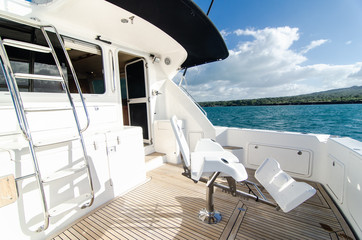 Exterior of speed boat
