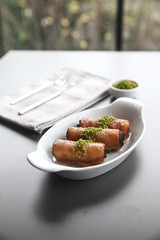 Delicious Turkish traditional food 