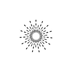 Obraz premium Fireworks Logo Template vector symbol
