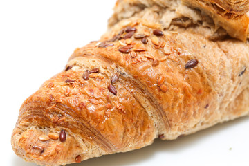 Whole Grain Gluten Free Rye Croissants with Kernel Seeds - Image