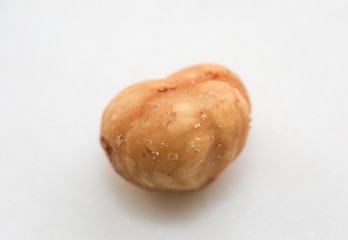 Sugar roasted hazelnut isolated on white background Clipping Path - Image