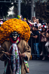Fototapeta premium Day of the dead parade, Mexico City, 2019