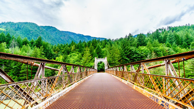 The historic Second Alexandra Bridge between Spuzzum and Hell's Gate along the Trans Canada Highway in British Columbia, Canada