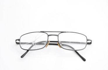 Old damage glasses from long using 