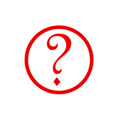 Question mark icon vector isolated symbol illustration EPS 10