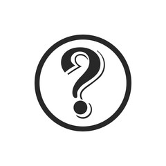 Question mark icon vector isolated symbol illustration EPS 10