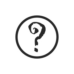 Question mark icon vector isolated symbol illustration EPS 10