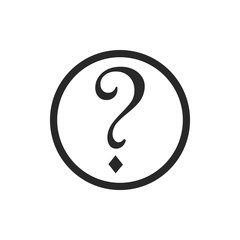 Question mark icon vector isolated symbol illustration EPS 10