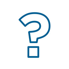 Question mark icon vector isolated symbol illustration EPS 10