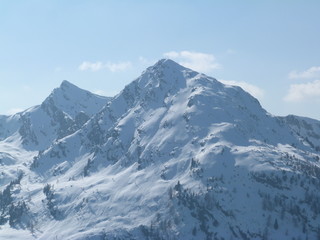 mountains in winter