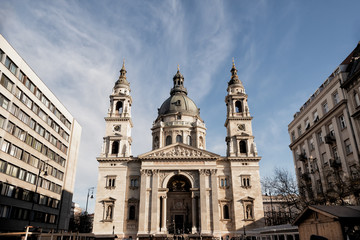 Fototapeta na wymiar St.Stephen`s Basilica (Szent Istvan Bazilika). Budapest, Hungary