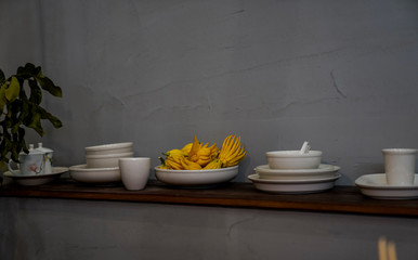 Bergamot on a plate