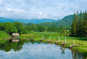Obraz premium river in resort, Thailand