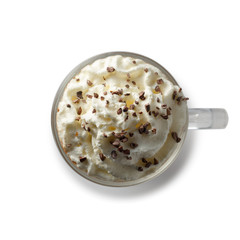 Glass with Espresso con panna