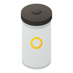 Sport shaker bottle icon. Isometric of sport shaker bottle vector icon for web design isolated on white background