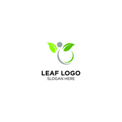Fototapeta na wymiar creative leaf logo design templates